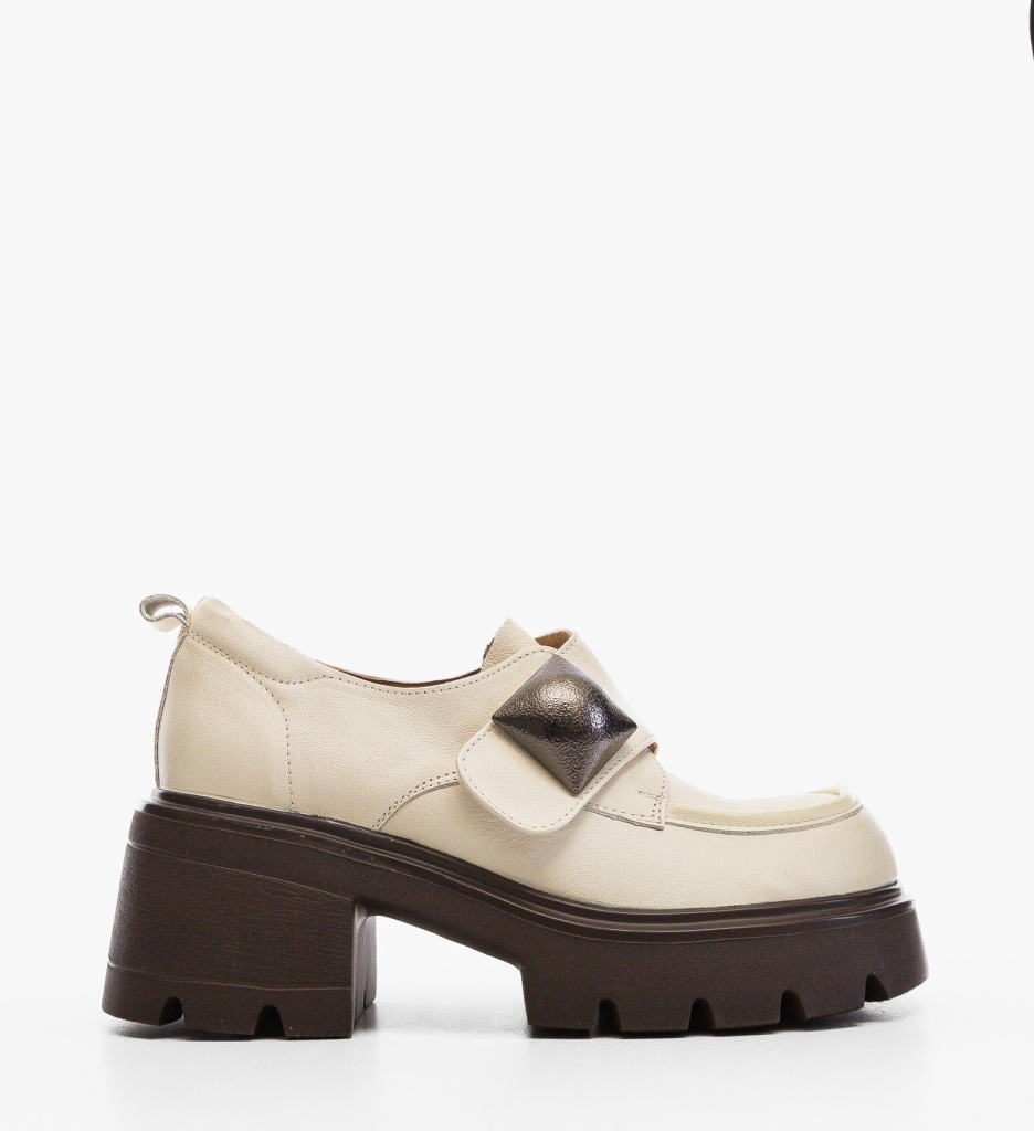 Pantofi Casual Nanyt Bej - Confort & Stil - imagine 6