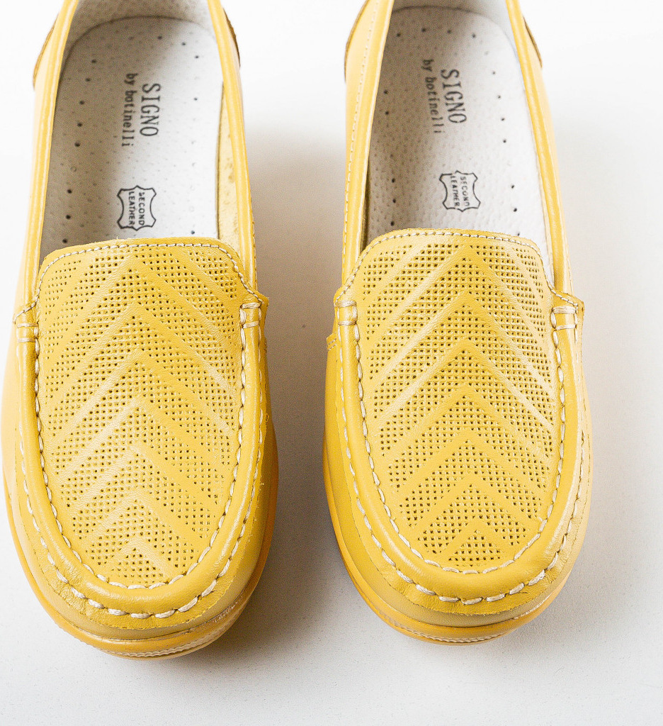Pantofi Ely Galbeni | Confort Casual - imagine 5