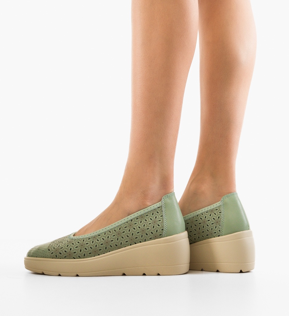 Platforme Dama Verzi Kamiz | Look Modern Casual - imagine 2