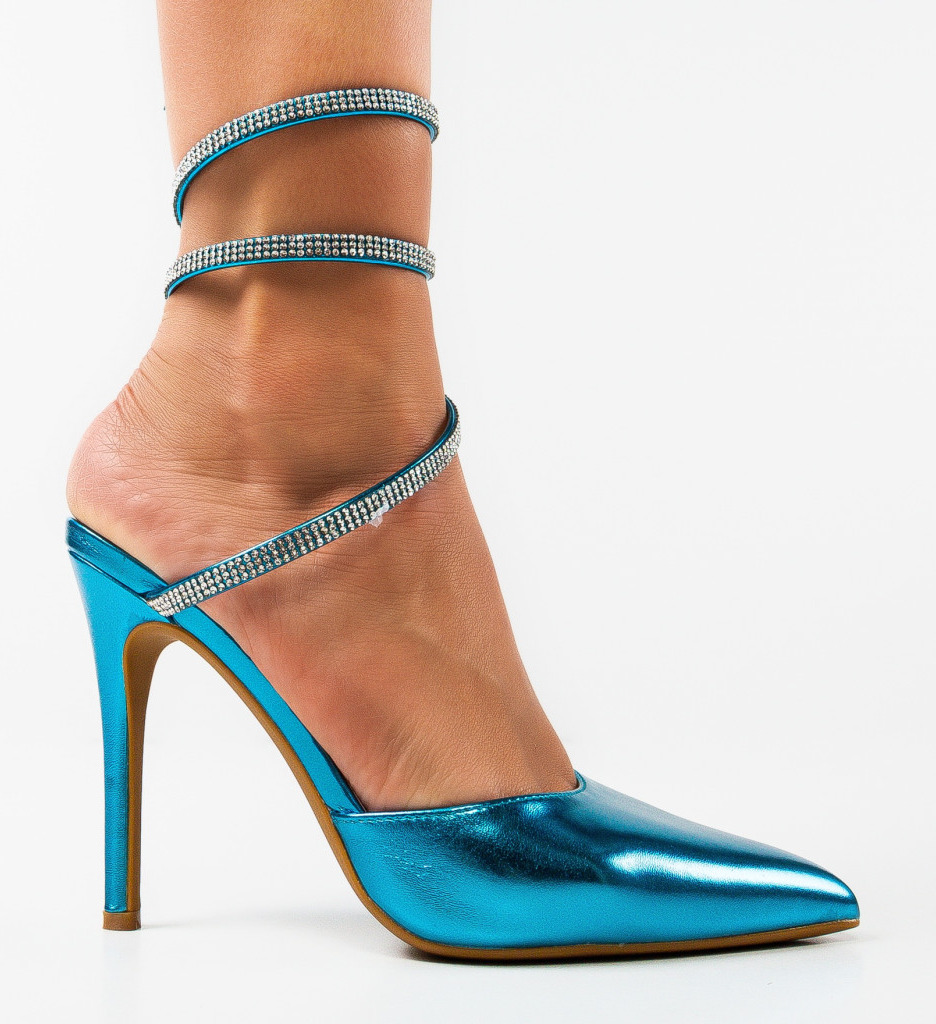 Pantofi Dama Folami Turcoaz - Eleganță și Stil - imagine 4