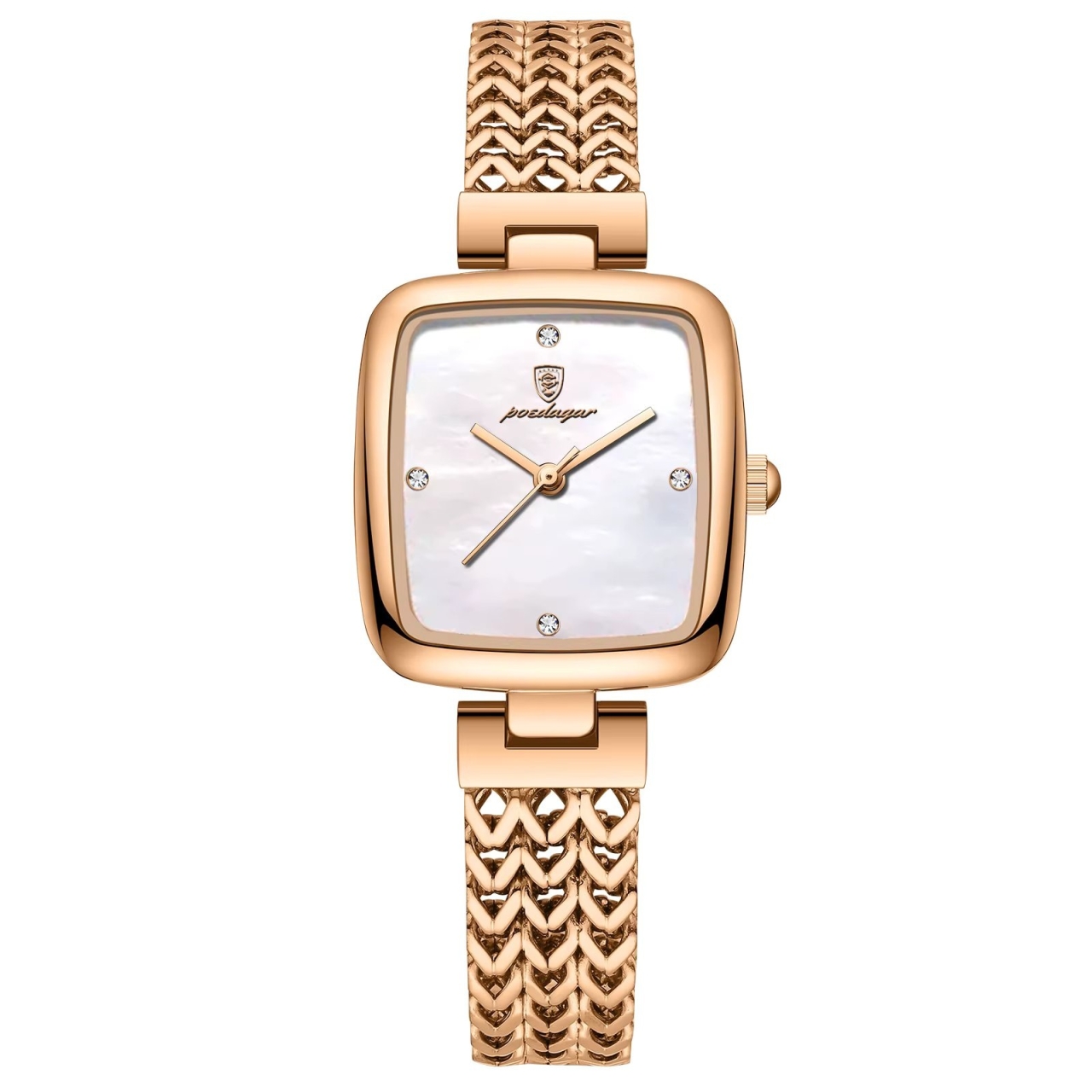 Ceas Dama Poedagar CS1912 Rose Gold Otel Inoxidabil