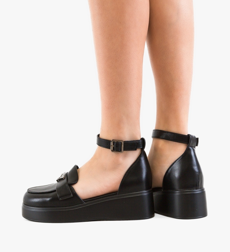 Pantofi Casual Terfly Negri – Confort Stilat - imagine 2