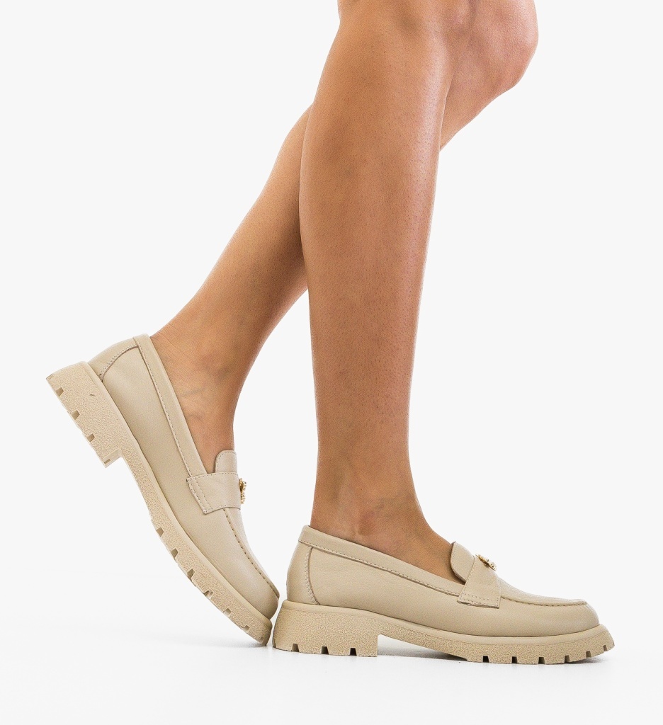 Pantofi Casual Dama Fosere Bej | Confort & Stil - imagine 5