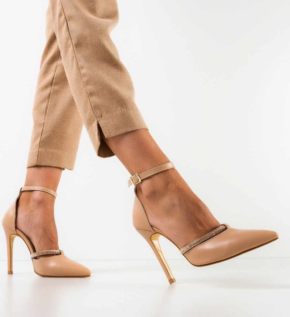 Pantofi Naban Nude - Eleganță și Confort - imagine 5