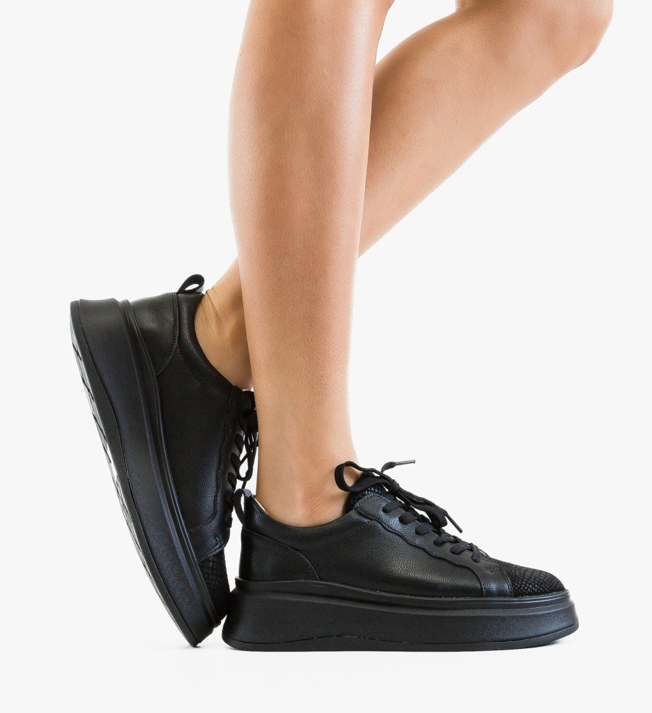 Pantofi Casual Priki Negri – Eleganță și Confort Zilnic
