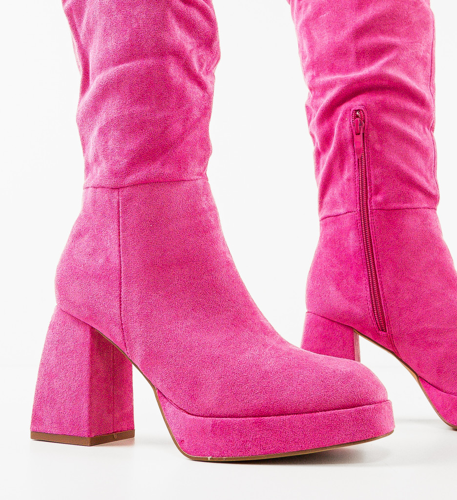 Cizme Sami Fuchsia - Eleganță și Stil Modern - imagine 8