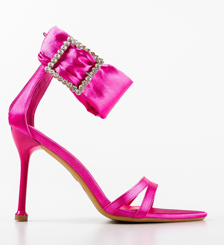 Sandale cu Toc Linzi Fuchsia - Eleganță și Stil - imagine 4