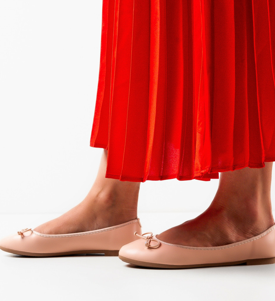 Balerini Dama Singh Roz - Confort Casual Elegant - imagine 2