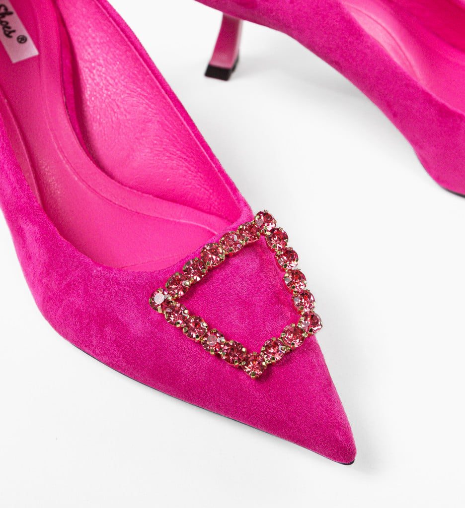 Pantofi Dama cu Toc Fuchsia | Eleganță și Stil - imagine 14