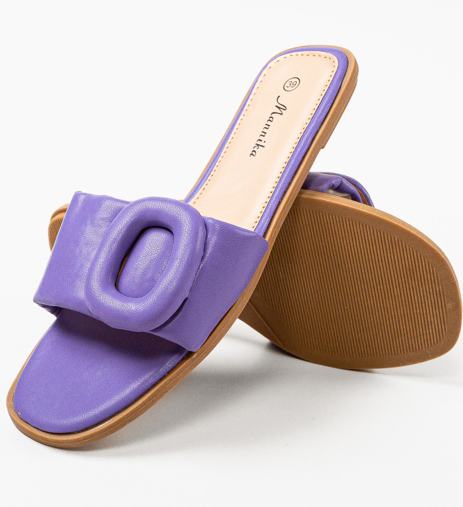 Papuci Dama Palesa Mov - Confort și Eleganță - imagine 7
