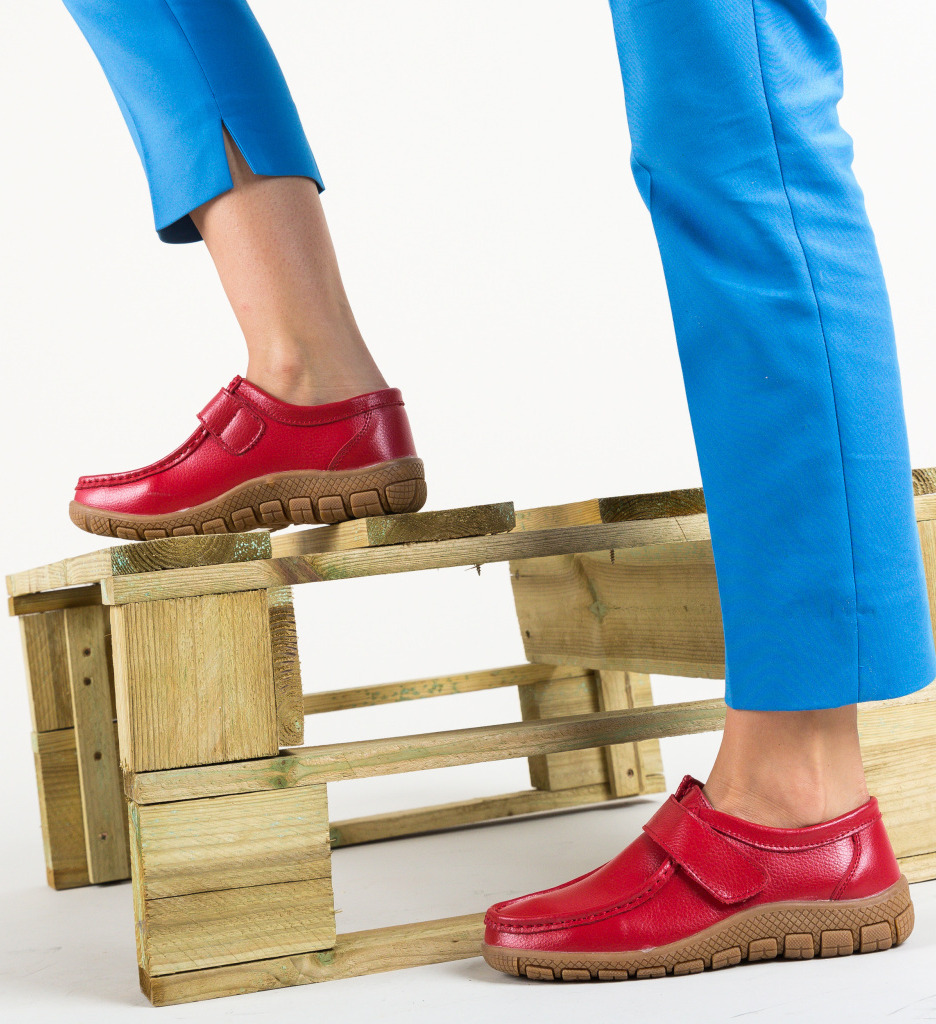 Pantofi Casual Kidd Rosii - Confort și Stil - imagine 2