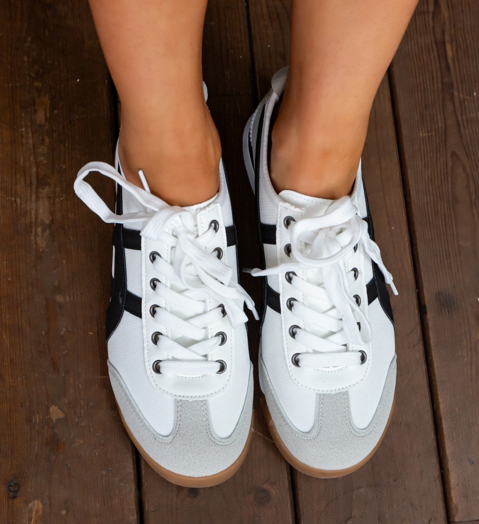 Pantofi Sport Dama Hashi Albi - Confort și Stil - imagine 4