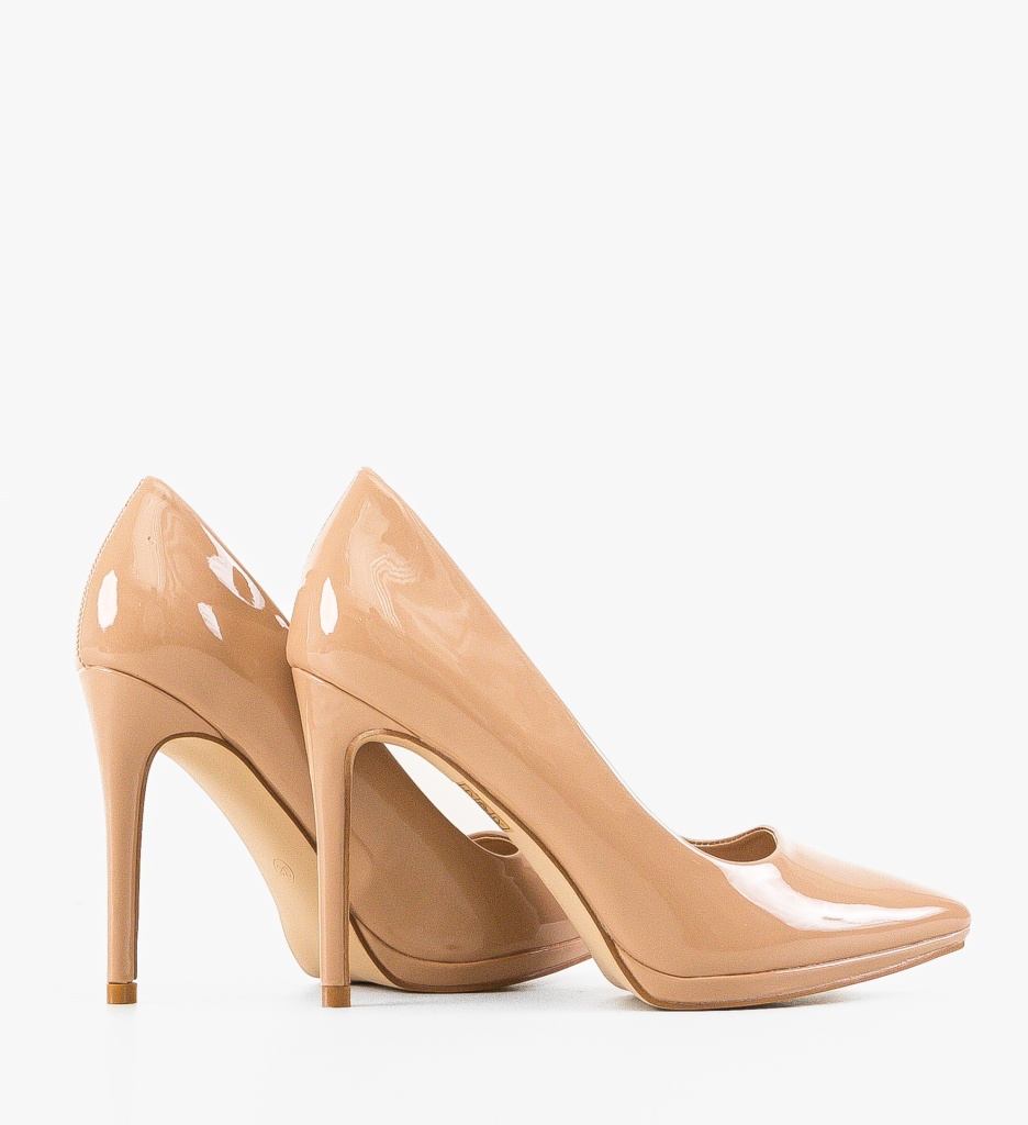 Pantofi Gafre Nude | Eleganță și Stil - imagine 4