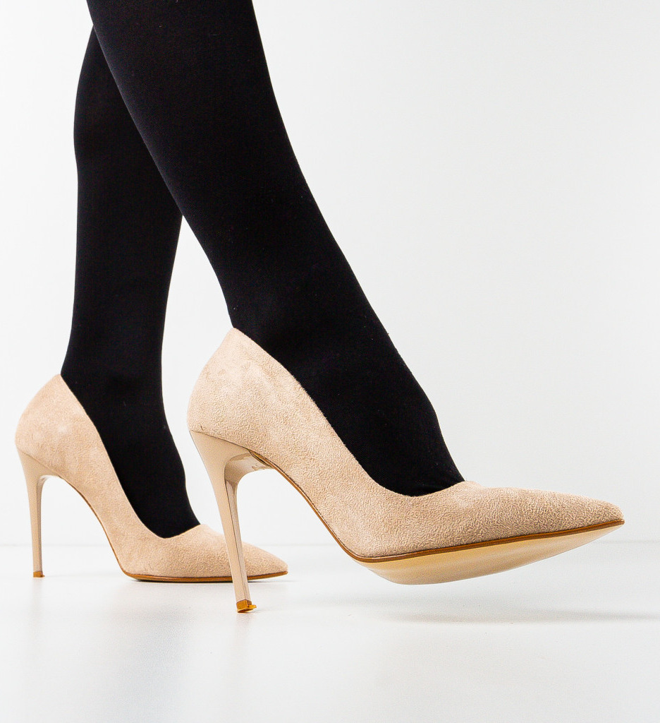 Pantofi Dama Pefeba Bej | Eleganță și Stil - imagine 5