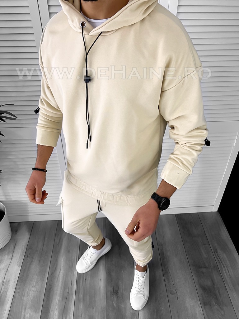 Hanorac Barbati Slim Fit Bej | Confort & Stil