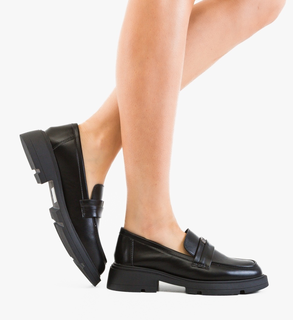 Pantofi Casual Dama Calform Negri Confortabili - imagine 2