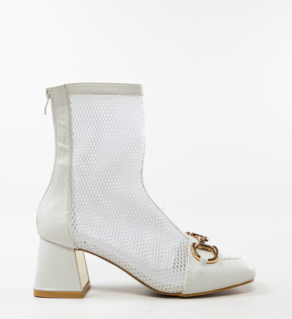 Botine Venczel Albe - Eleganță și Stil - imagine 5