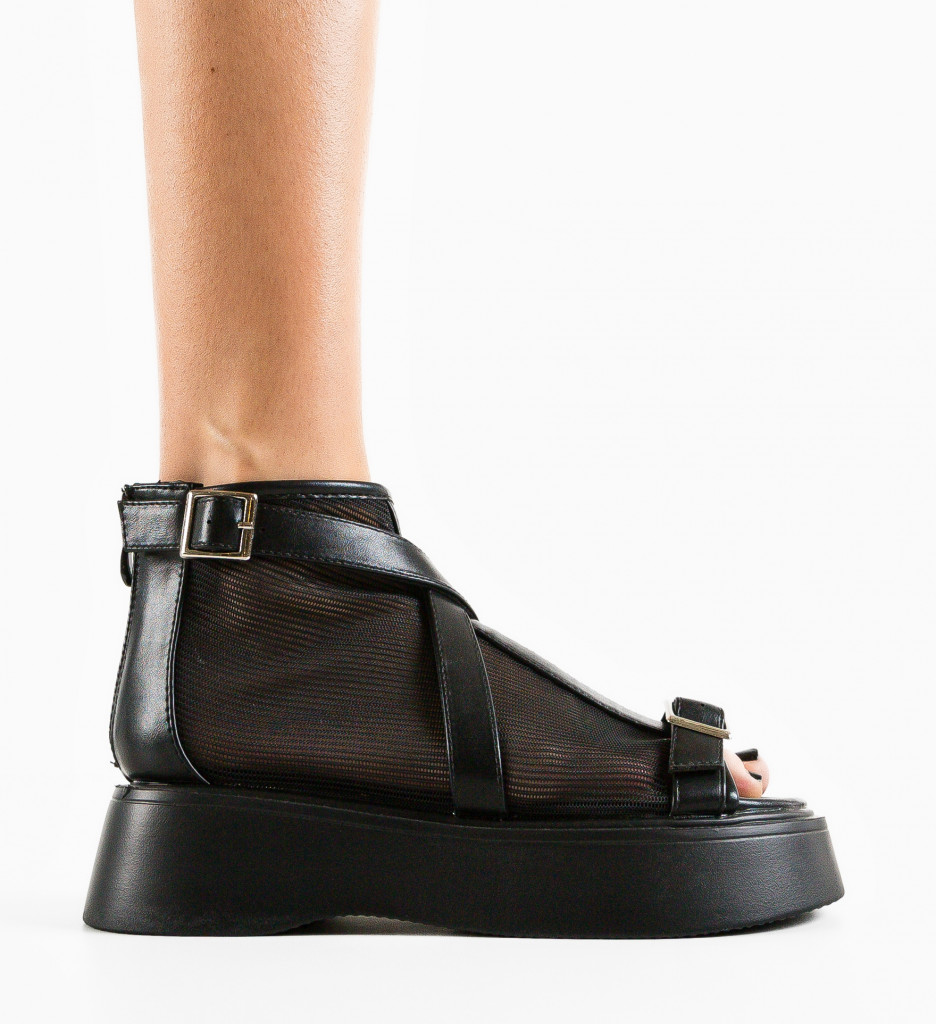 Sandale Dama Tomila Negre | Eleganță și Confort - imagine 4