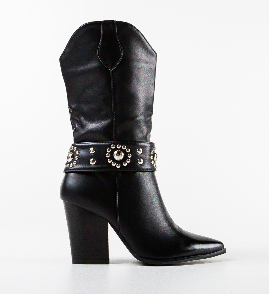 Cizme dama Latoya Negre | Eleganță și Confort - imagine 4