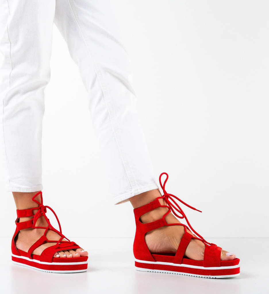 Sandale Dama Rosii | Stil si Confort Zilnic - imagine 2