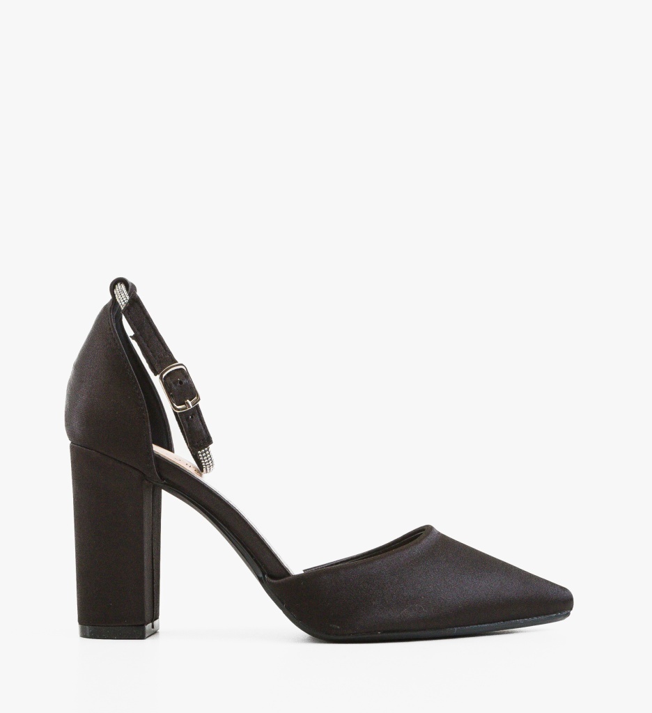 Pantofi dama cu toc Rose Negri Eleganți - imagine 4