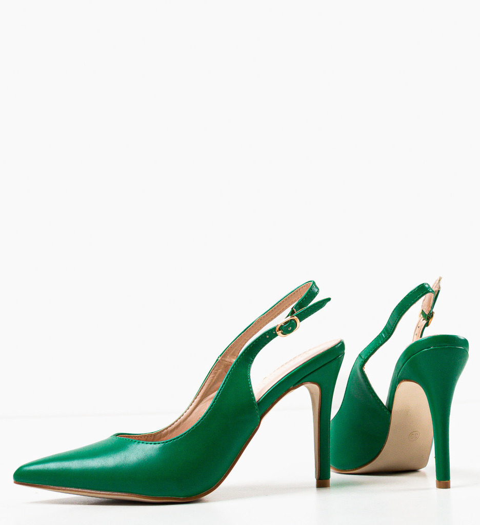 Pantofi cu Toc Amani Verzi - Eleganță și Stil - imagine 8
