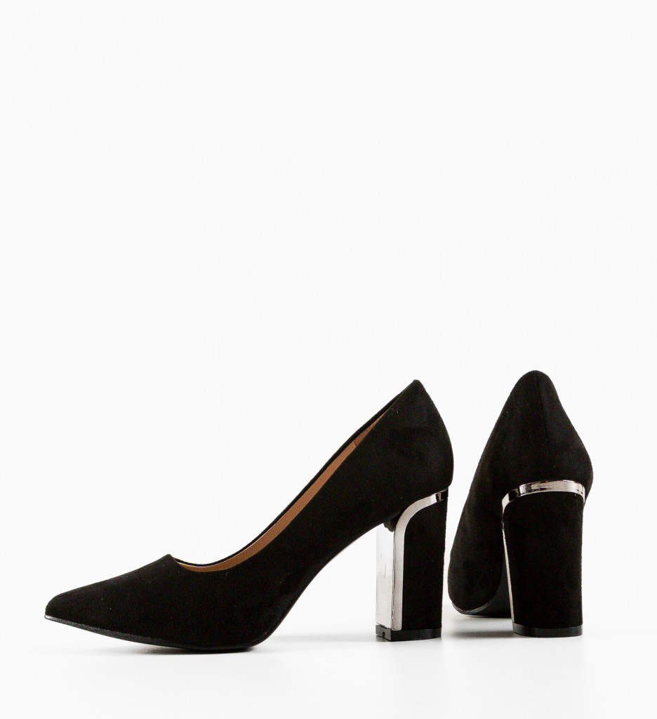 Pantofi dama Stein Negri cu toc elegant - imagine 7