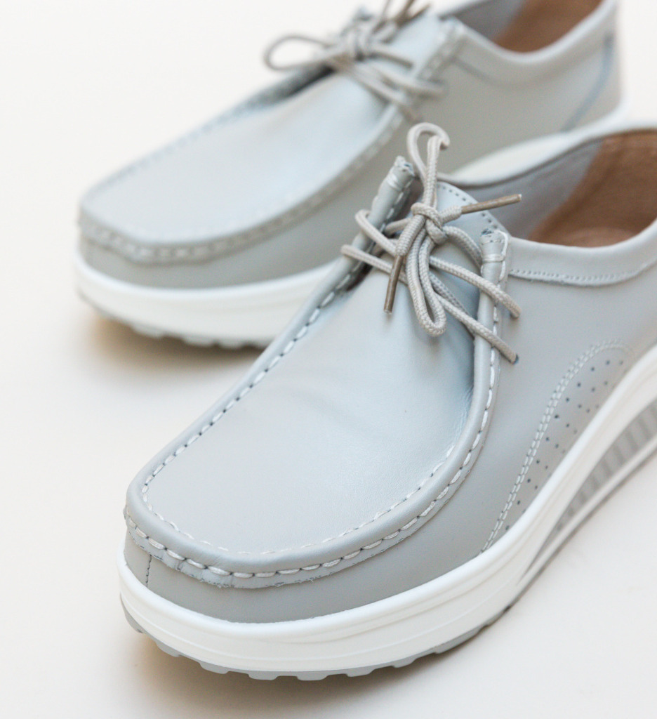 Pantofi Casual Roly Gri | Confort & Stil - imagine 6