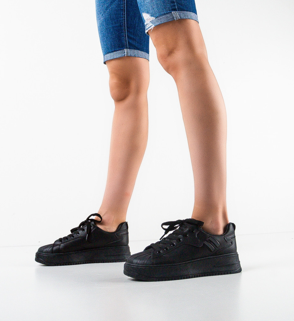 Sneakers Dama Ytara Negri - Confort și Stil
