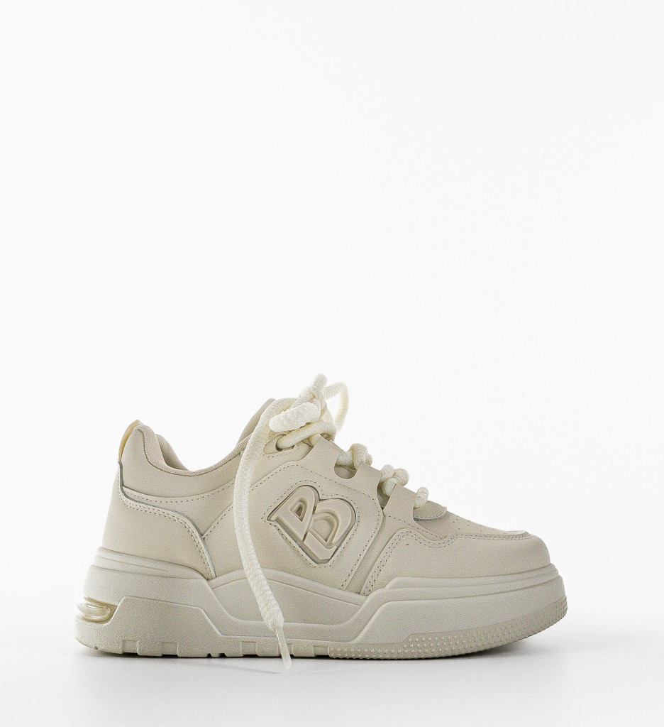 Sneakers Bebybe Bej | Confort și Stil Urban - imagine 5