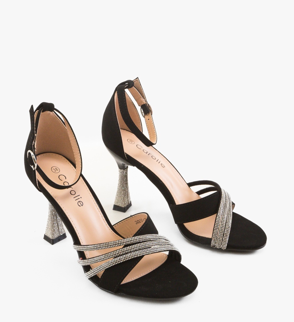 Sandale cu toc Jensen Negru | Eleganță și Stil - imagine 5