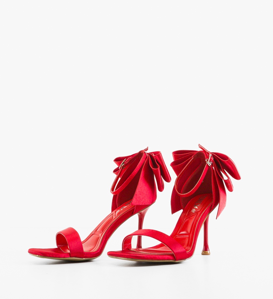Sandale Rosii cu Toc Elegant - Stil Feminin - imagine 4