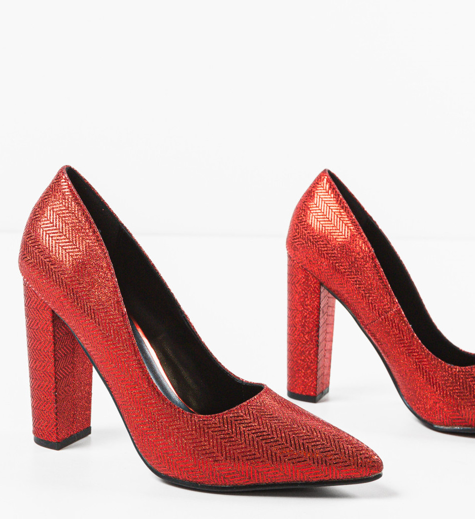 Pantofi dama Traci Rosii - Eleganță și Stil - imagine 7