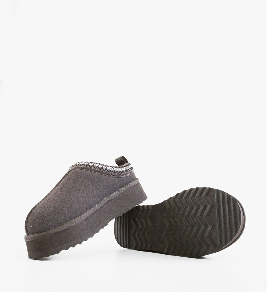 Papuci Ug Grizly Gri Depurtat | Confort Superior - imagine 6