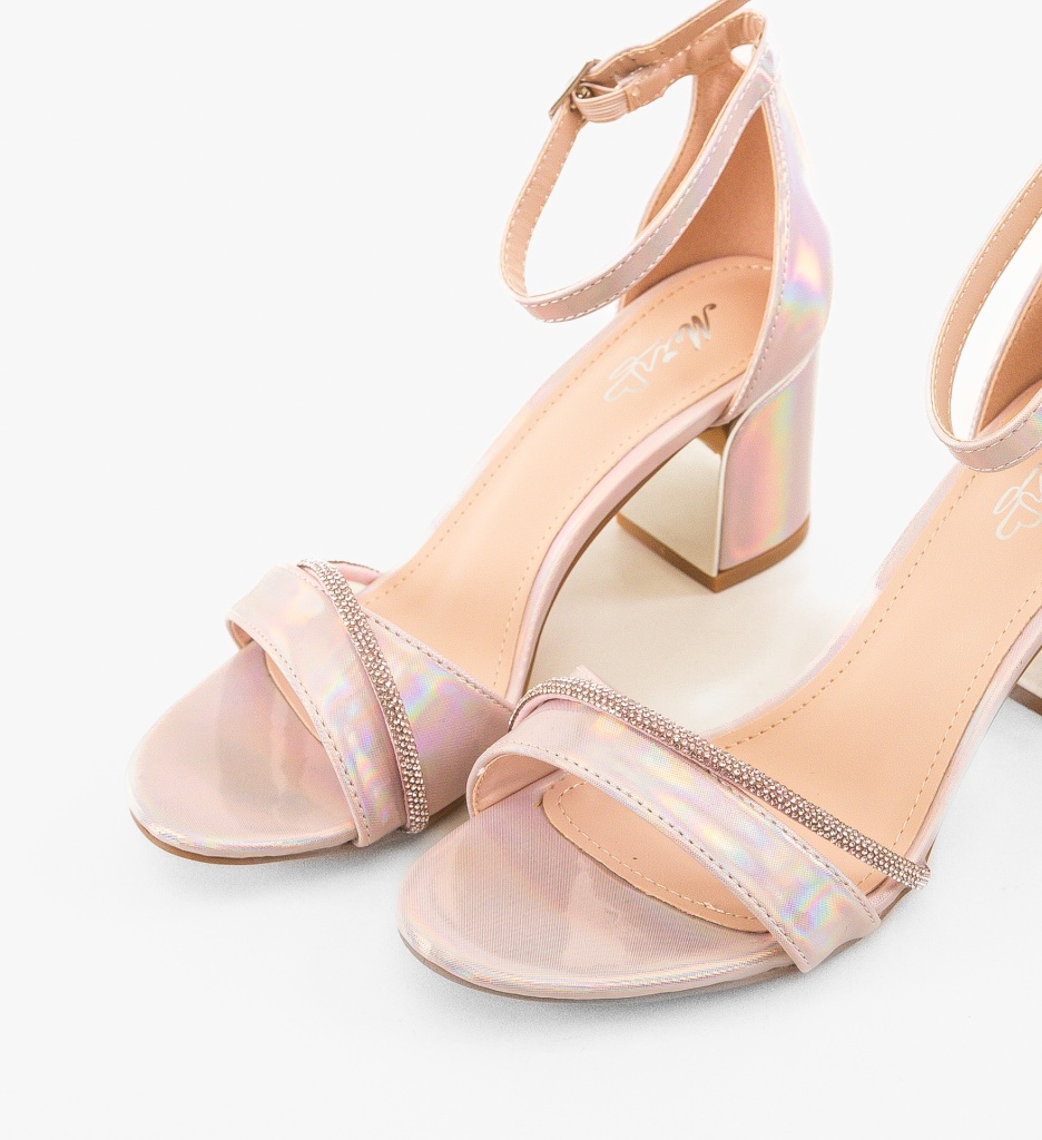 Sandale Dama Roz cu Toc Lasgun | Stil Unic - imagine 6