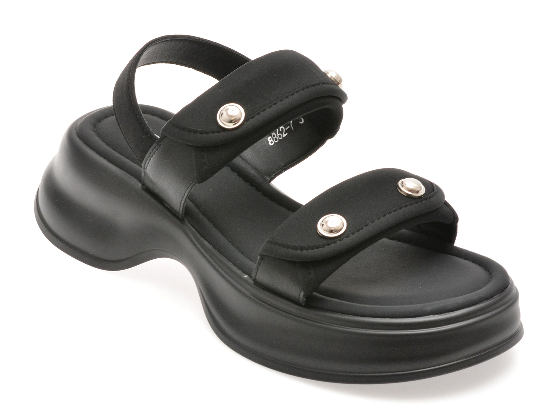 Sandale Gryxx Negre Textil | Eleganță & Confort