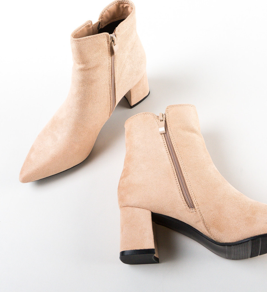 Botine Dama Rezaq Bej - Eleganță și Confort - imagine 6