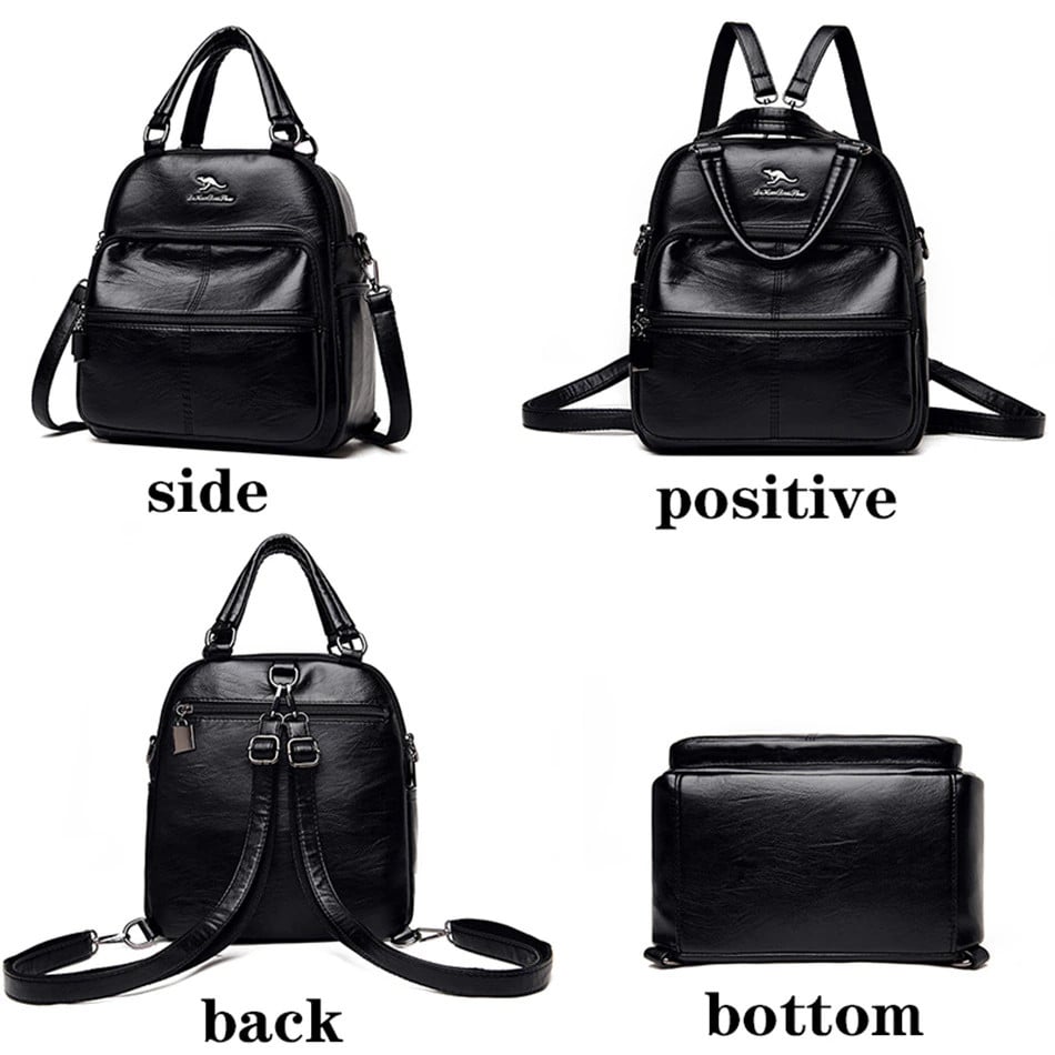 Rucsac Dama Delis Arya GT2255, Negru, Versatil - imagine 4