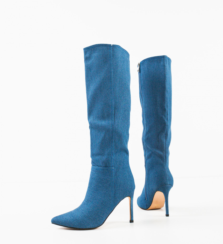 Cizme Dama Alber Albastre - Stil și Confort - imagine 7