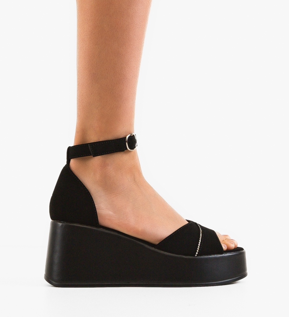Platforme Dama Amaka Negre | Eleganta si Confort - imagine 6