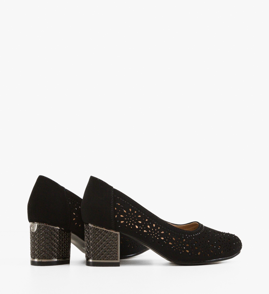 Pantofi Dama Curtis Negri cu Toc Eleganți - imagine 4