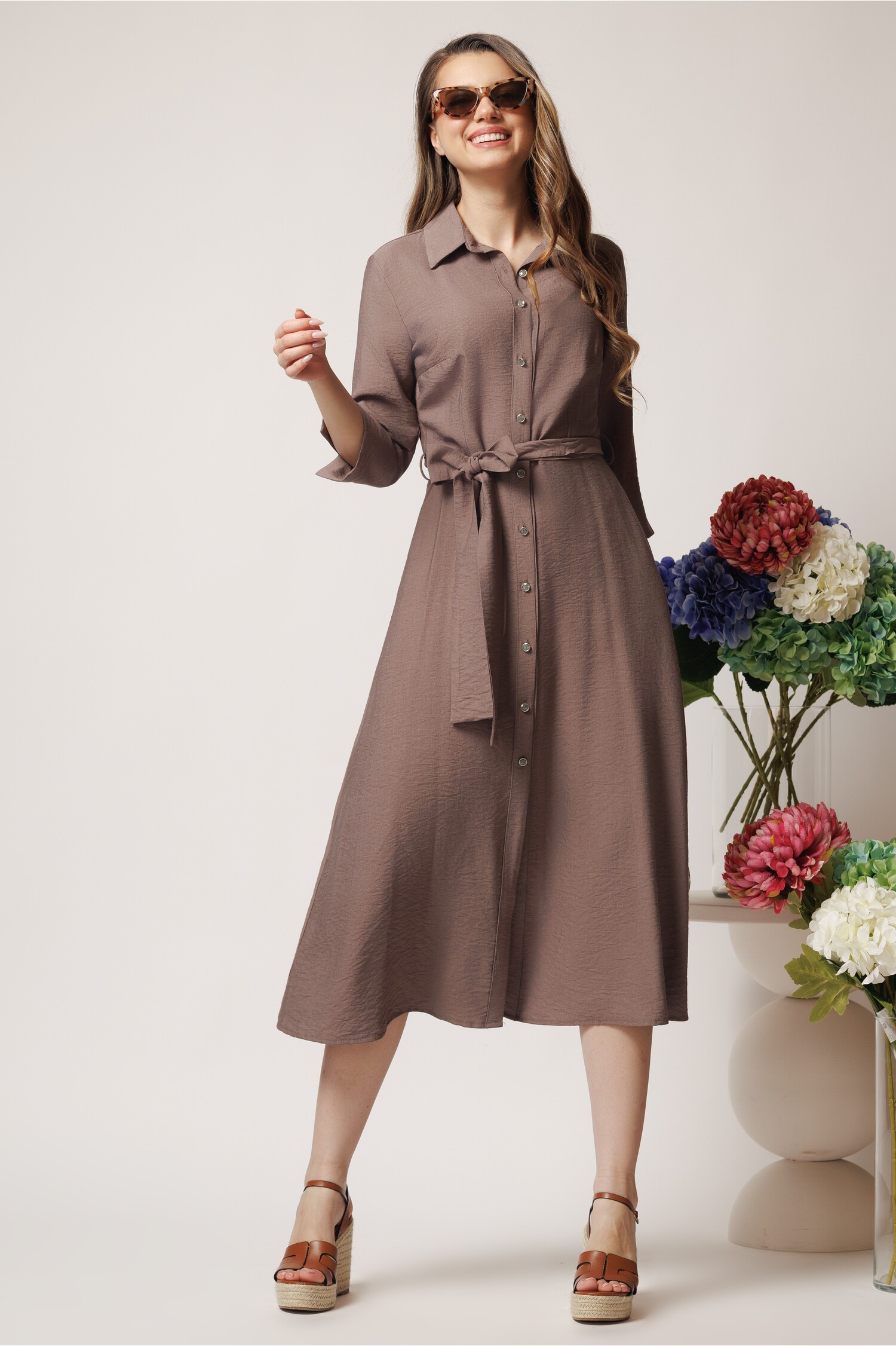Rochie Cămașă Viscoză | Confort & Stil