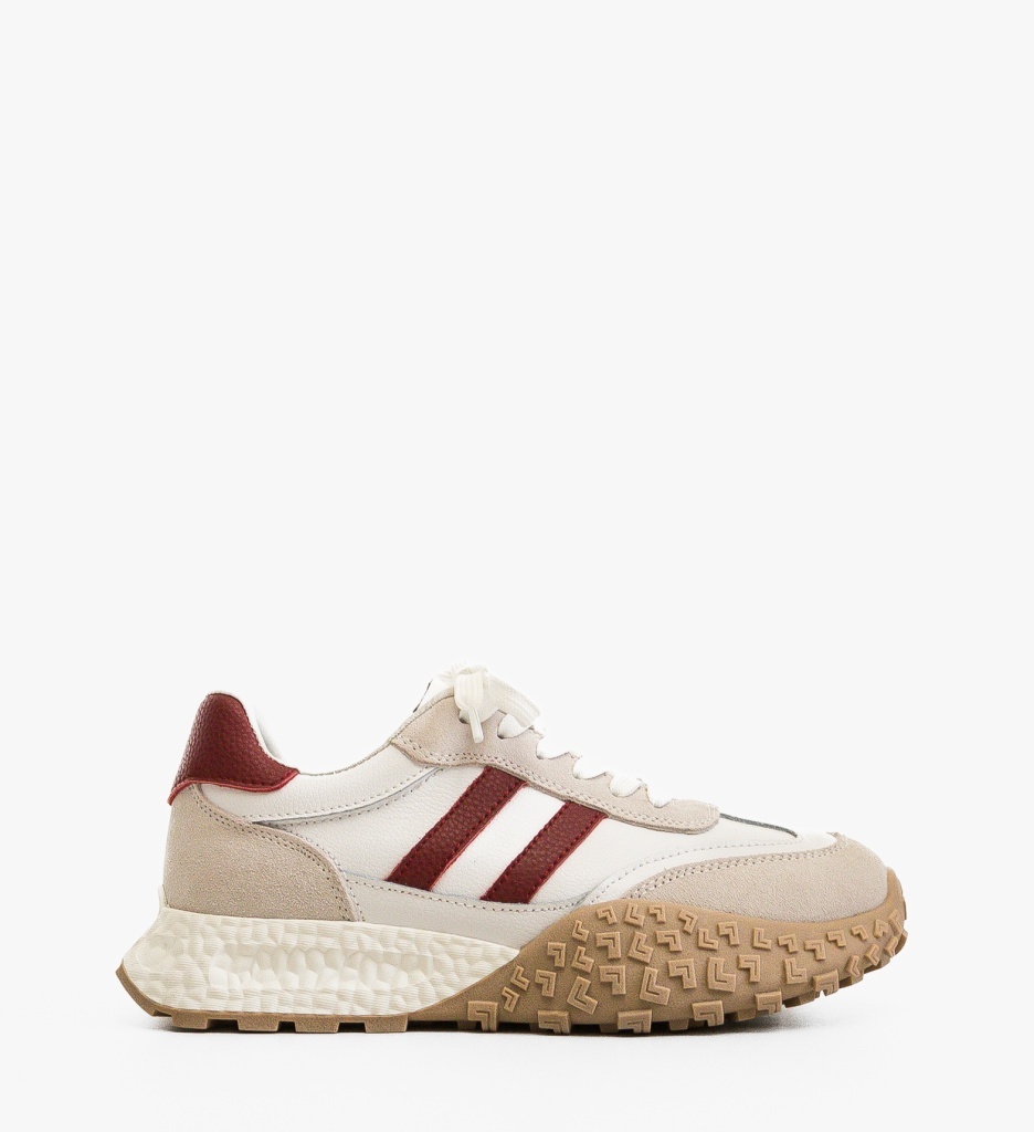Sneakers Dama Forale Albi | Confort Zilnic - imagine 4