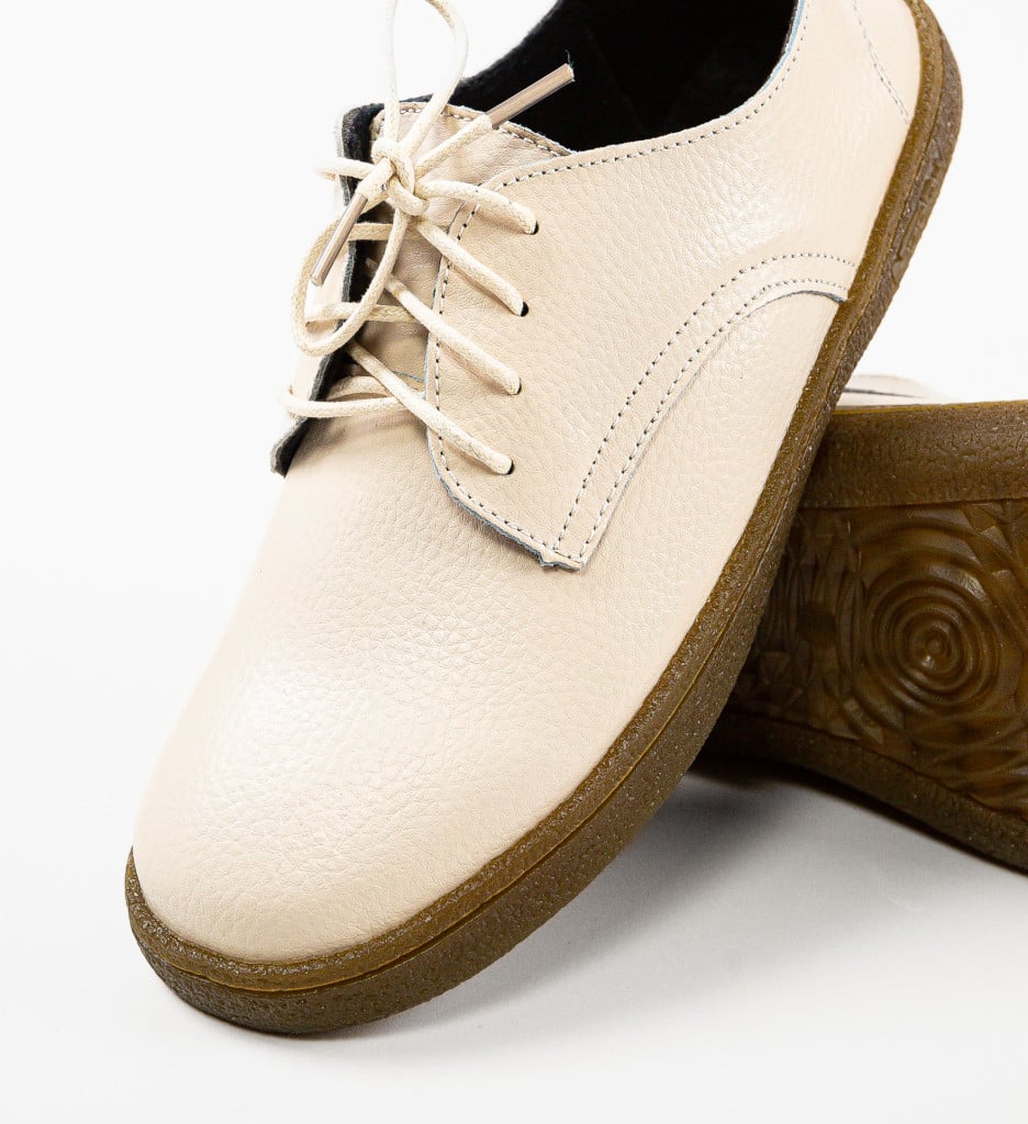 Pantofi Casual Dama Lactose Bej - Confort și Stil - imagine 6