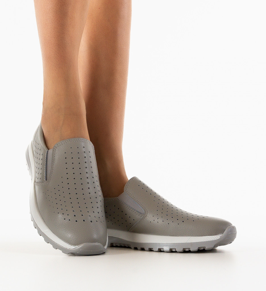 Pantofi Casual Damaris Gri - Confort și Stil - imagine 2