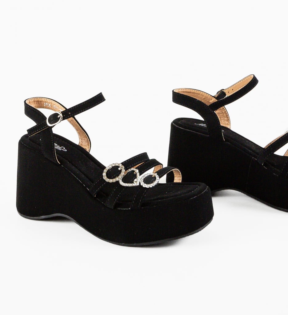 Platforme Dama Negre Sorbon - Eleganță și Confort - imagine 9