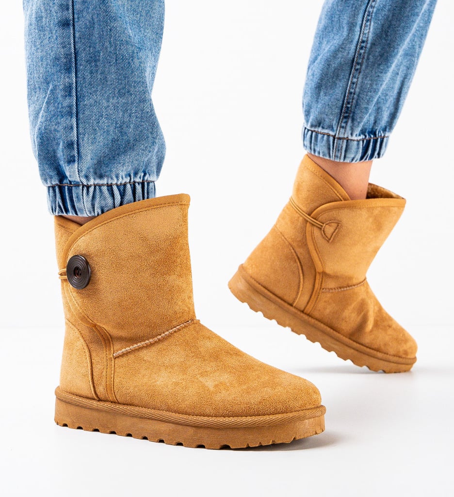 Cizme Dama Yubila Camel | Confort Termic - imagine 2