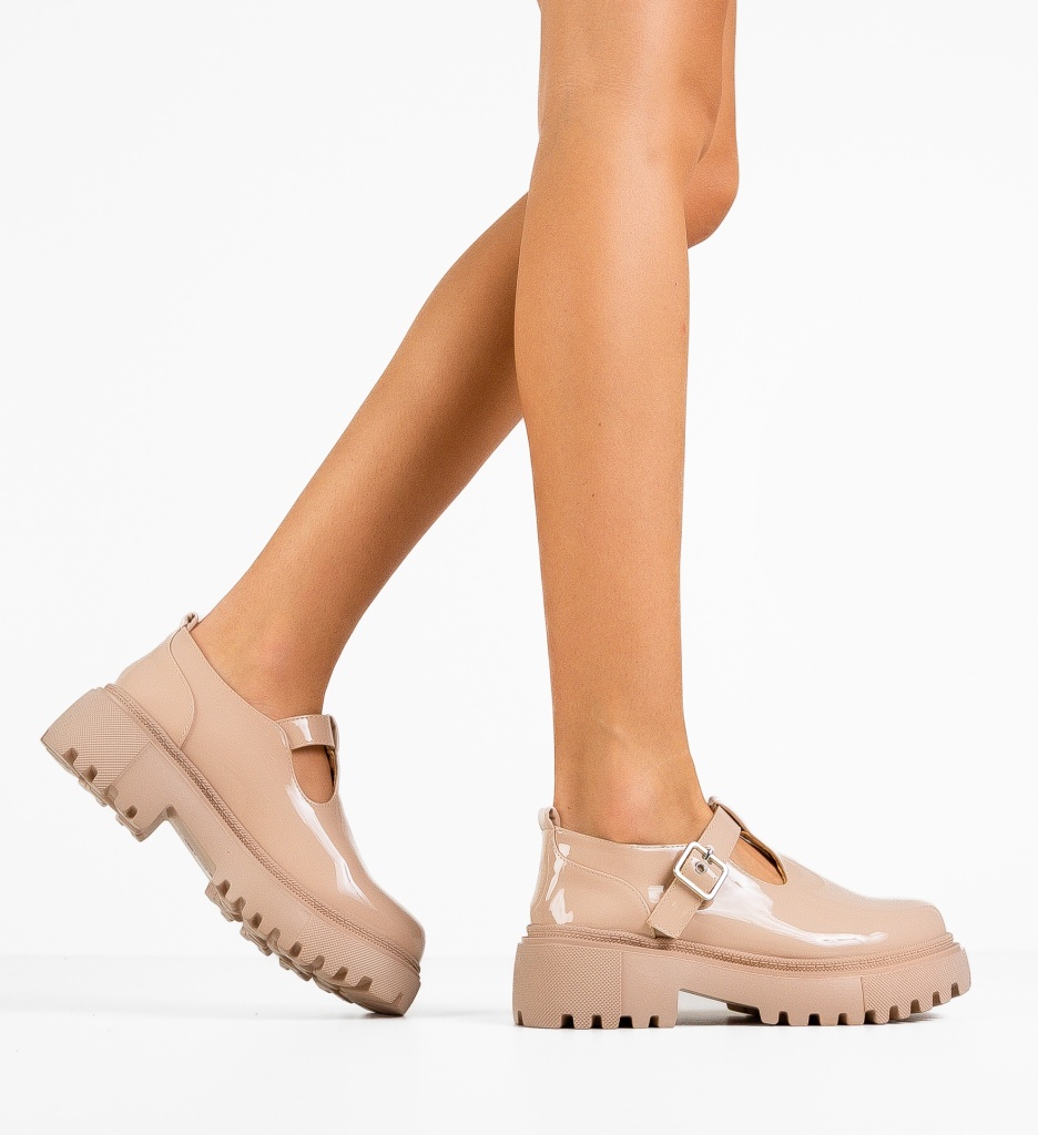 Pantofi Casual Bernie Nude - Confort și Stil