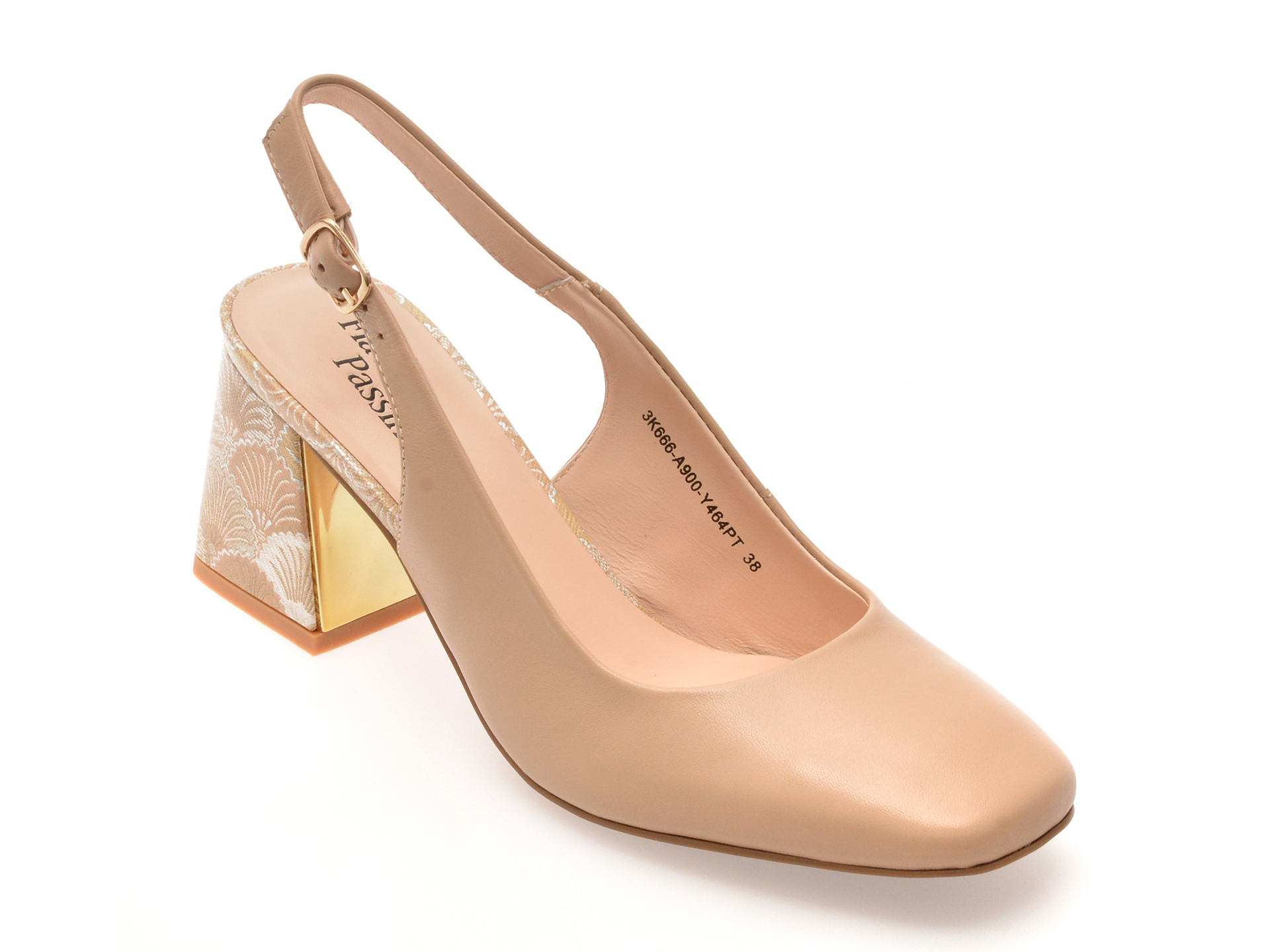Pantofi Flavia Passini Nude din Piele Naturală