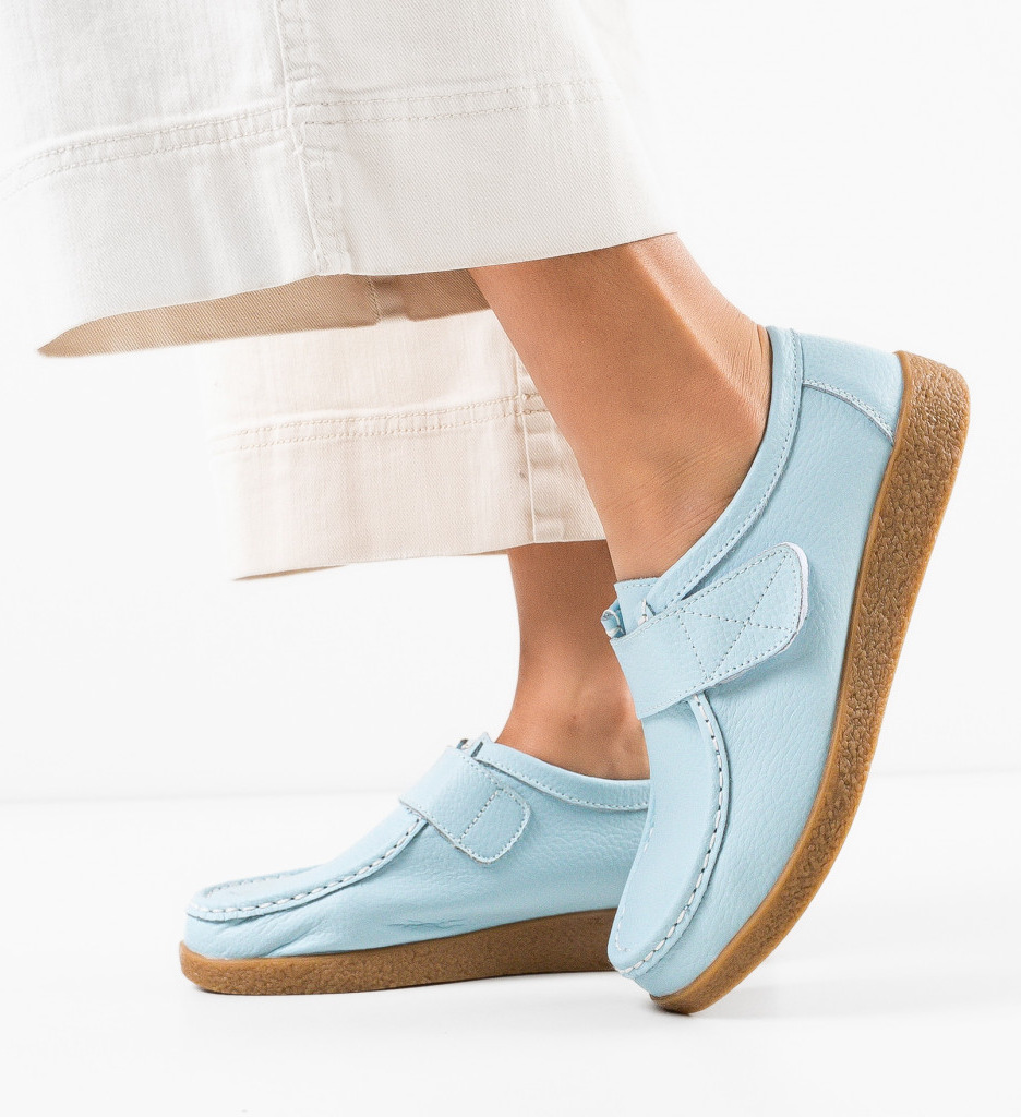 Pantofi Casual Monta Albastri - Confort Stilat - imagine 4